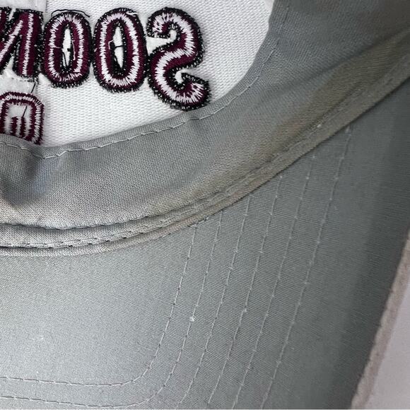 Sooners Oklahoma University White Logo Baseball Cap Unisex OS - Picture 11 of 14